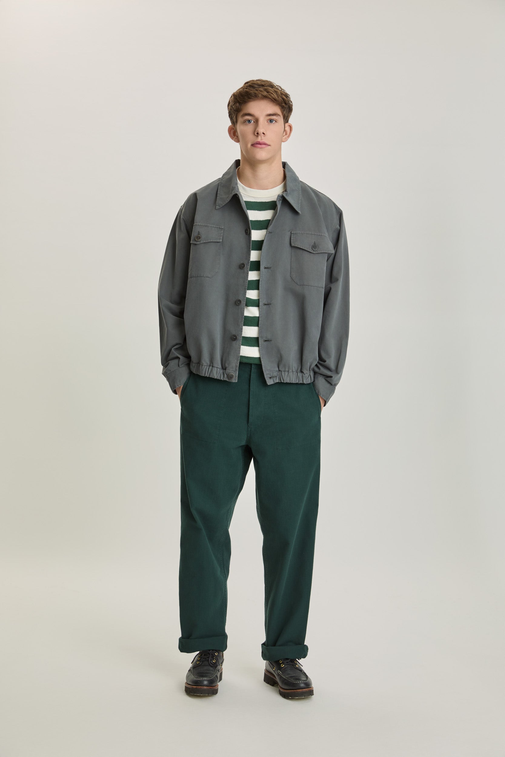 Feijó Dark Green Stripes