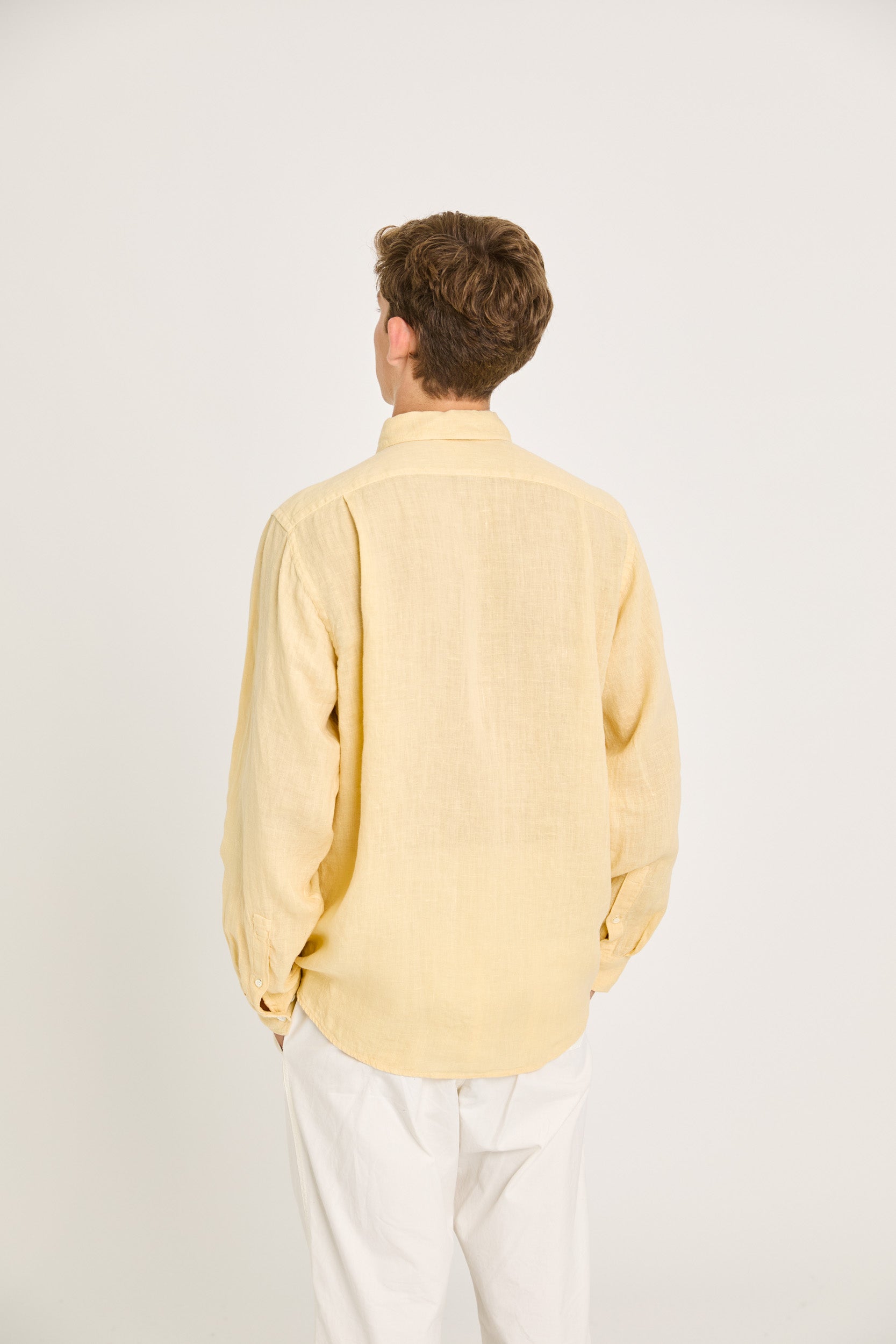 Bastos Pale Yellow Linen