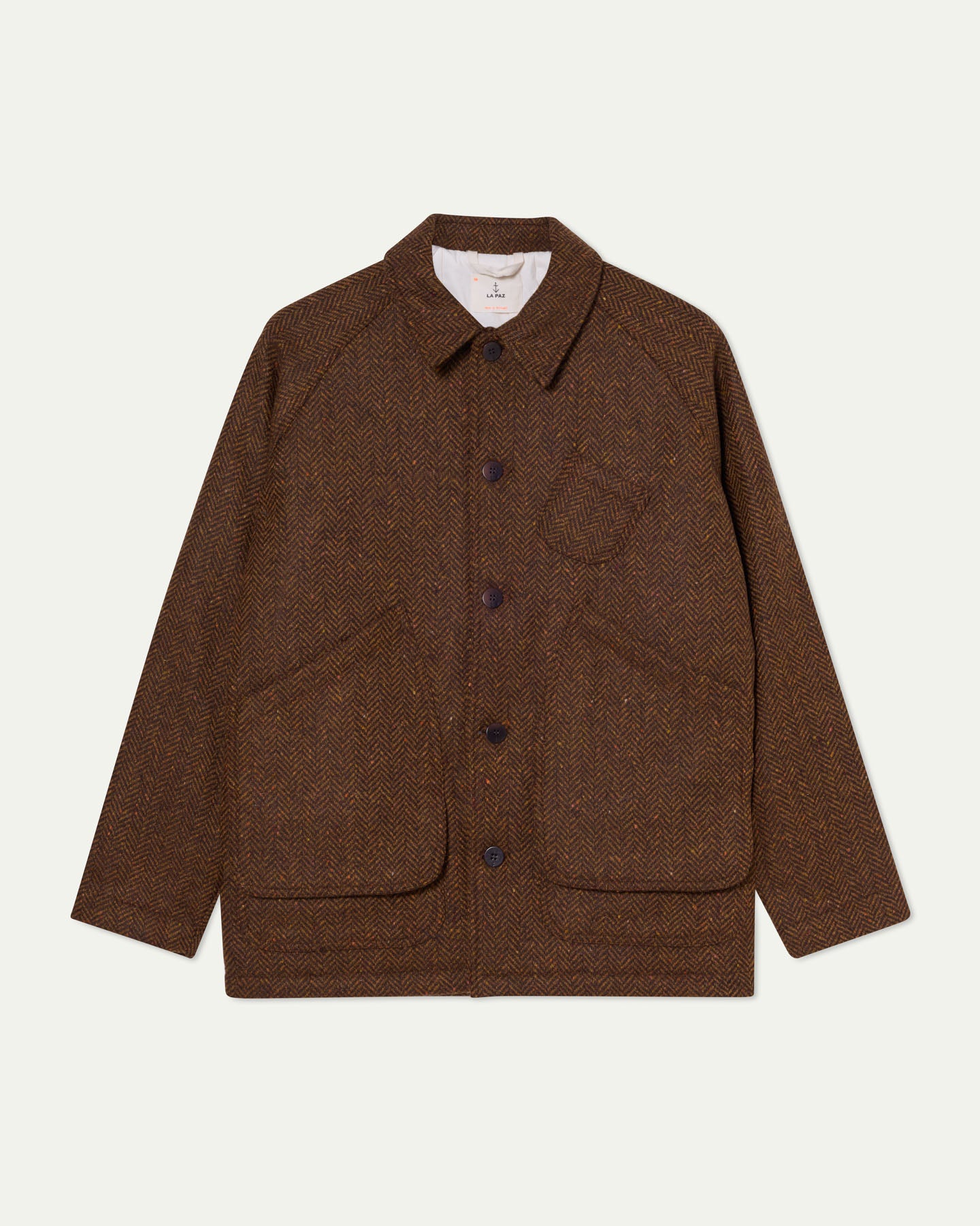 Mantero Brown Mesc Herringbone