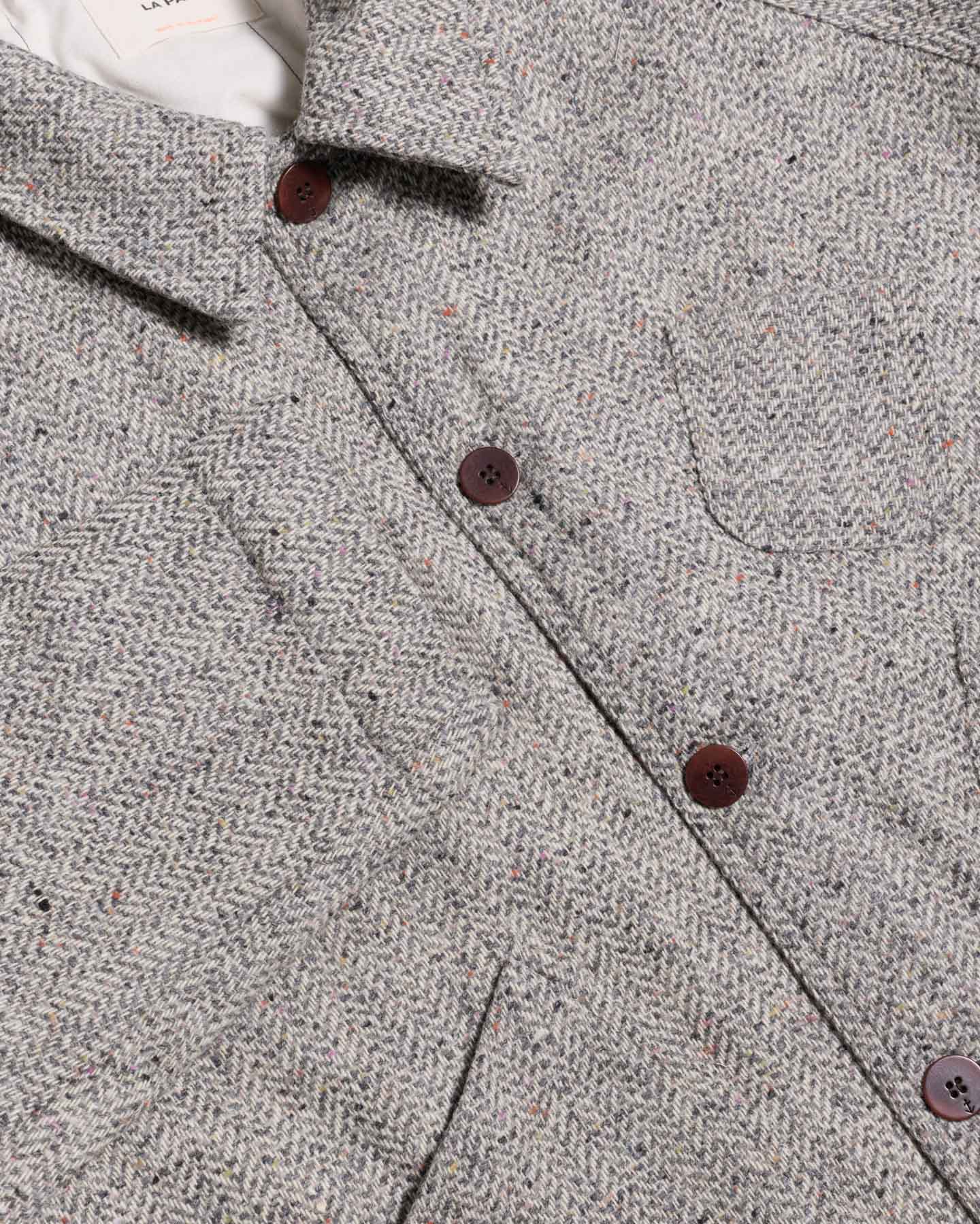 Mantero Grey Mesc Herringbone