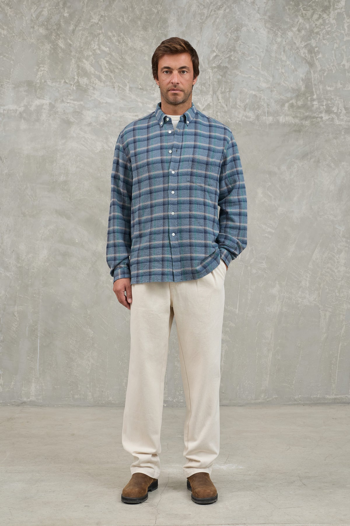 Branco Balsam Green Checks
