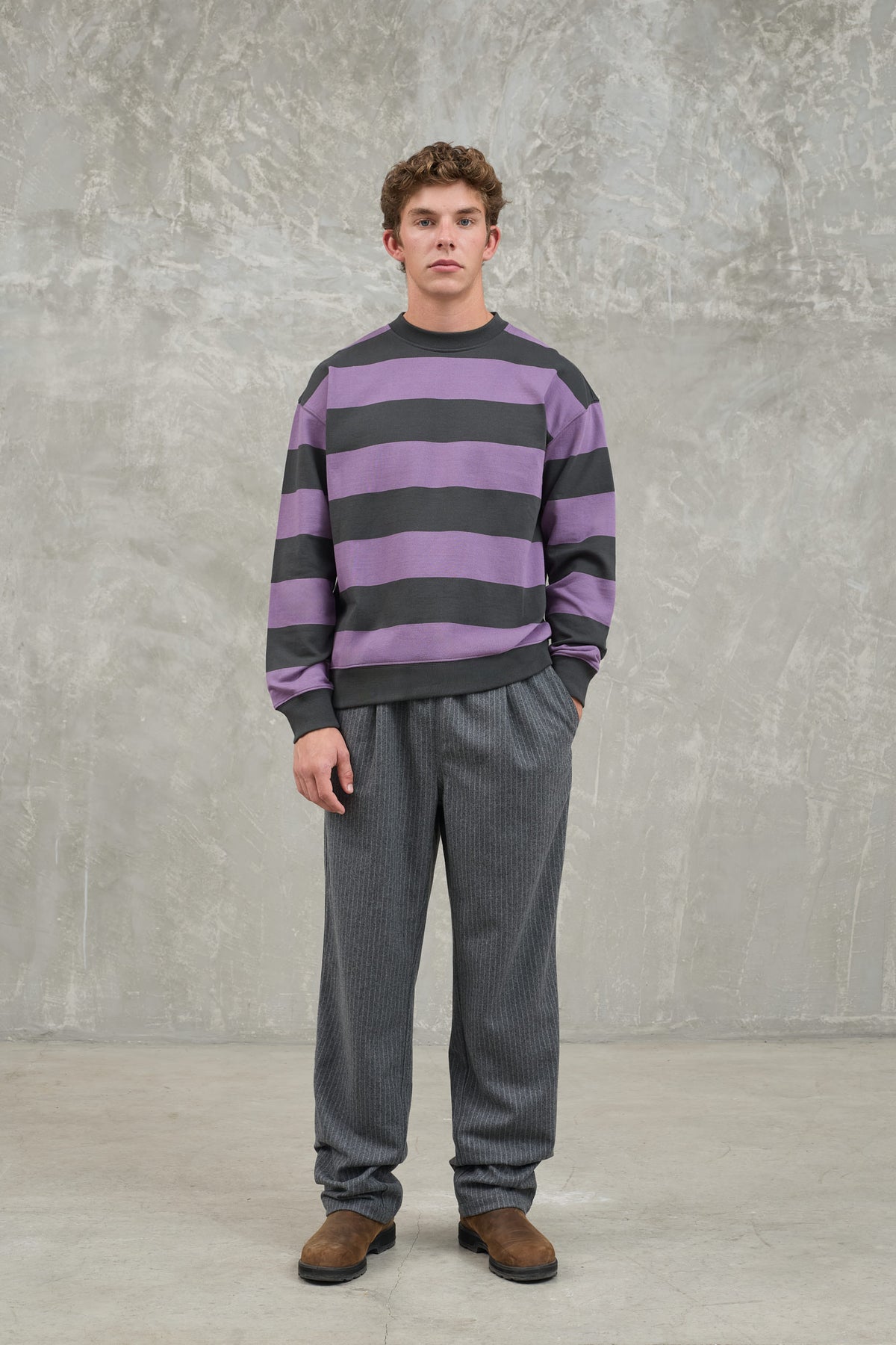 Ponte Grey Stripes
