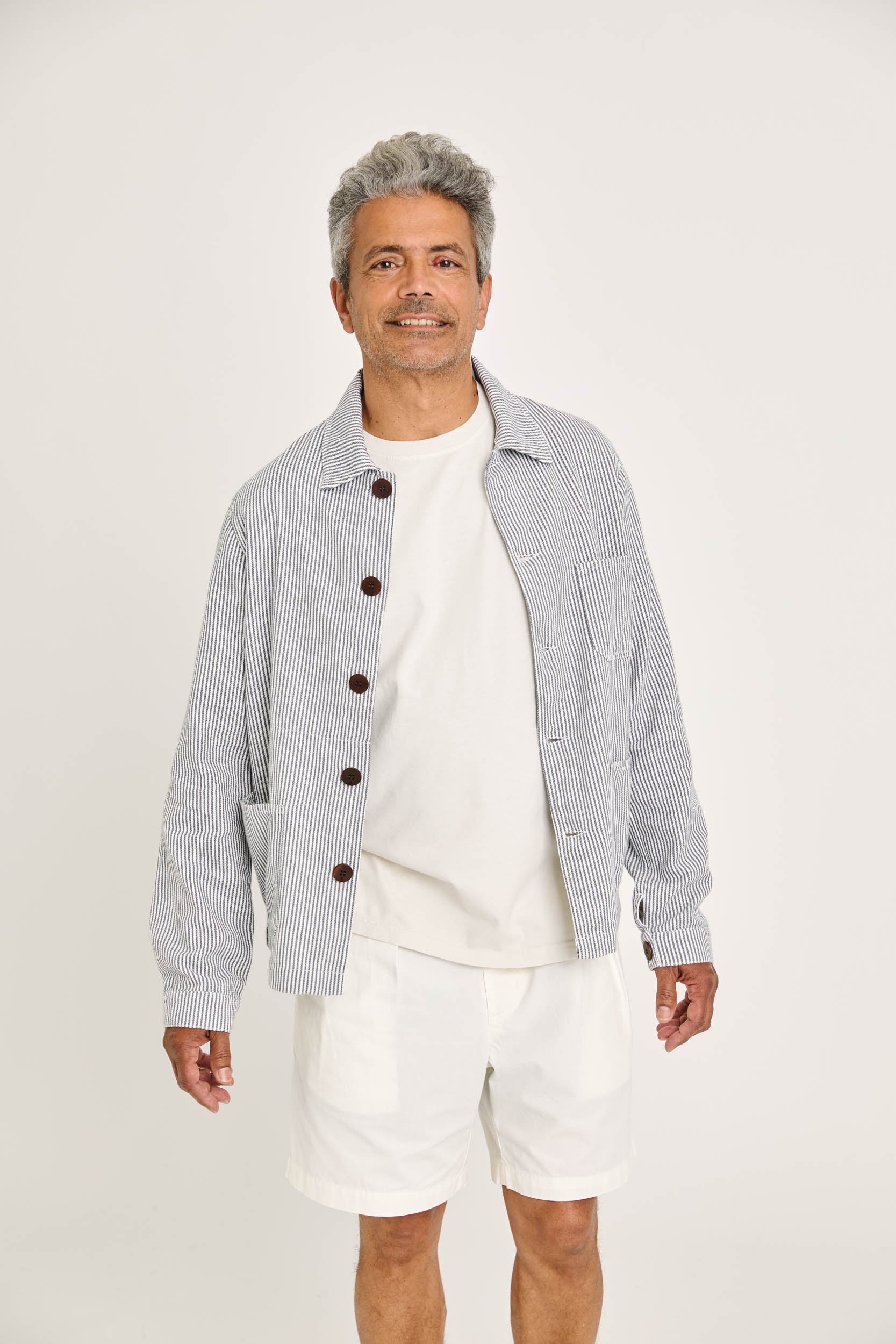 Baptista Smoked Pearl Stripes