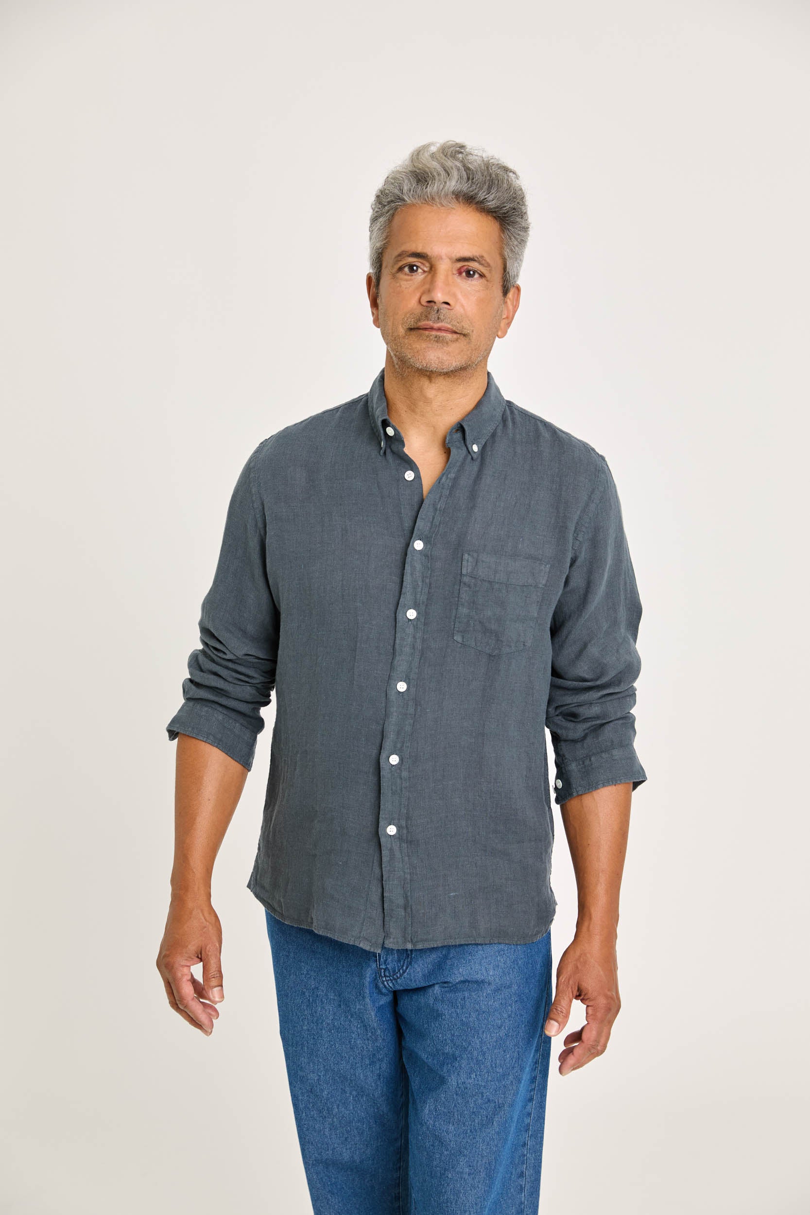 Branco Smoked Pearl Linen