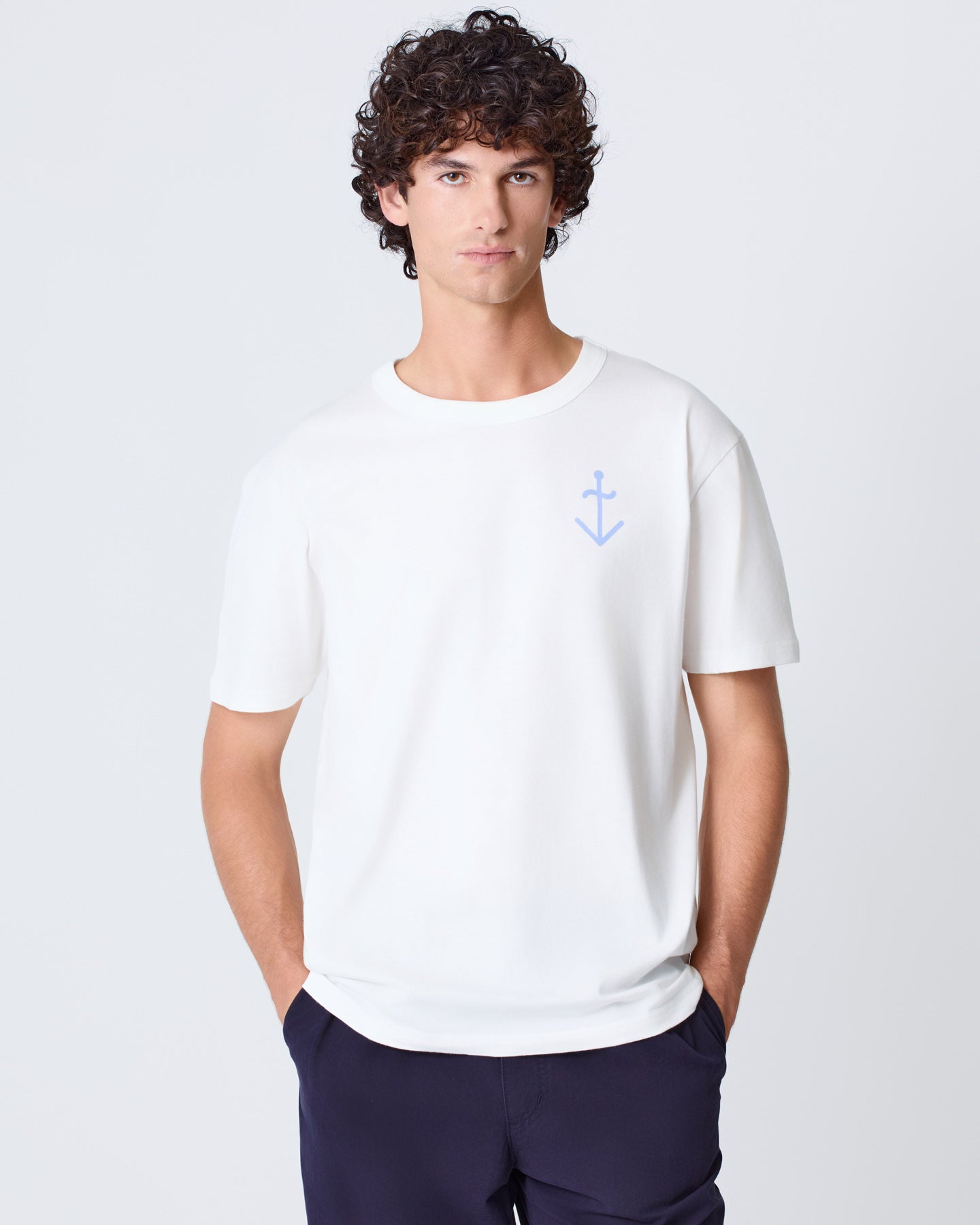 Dantas Off-White/ Wind Blue Logo
