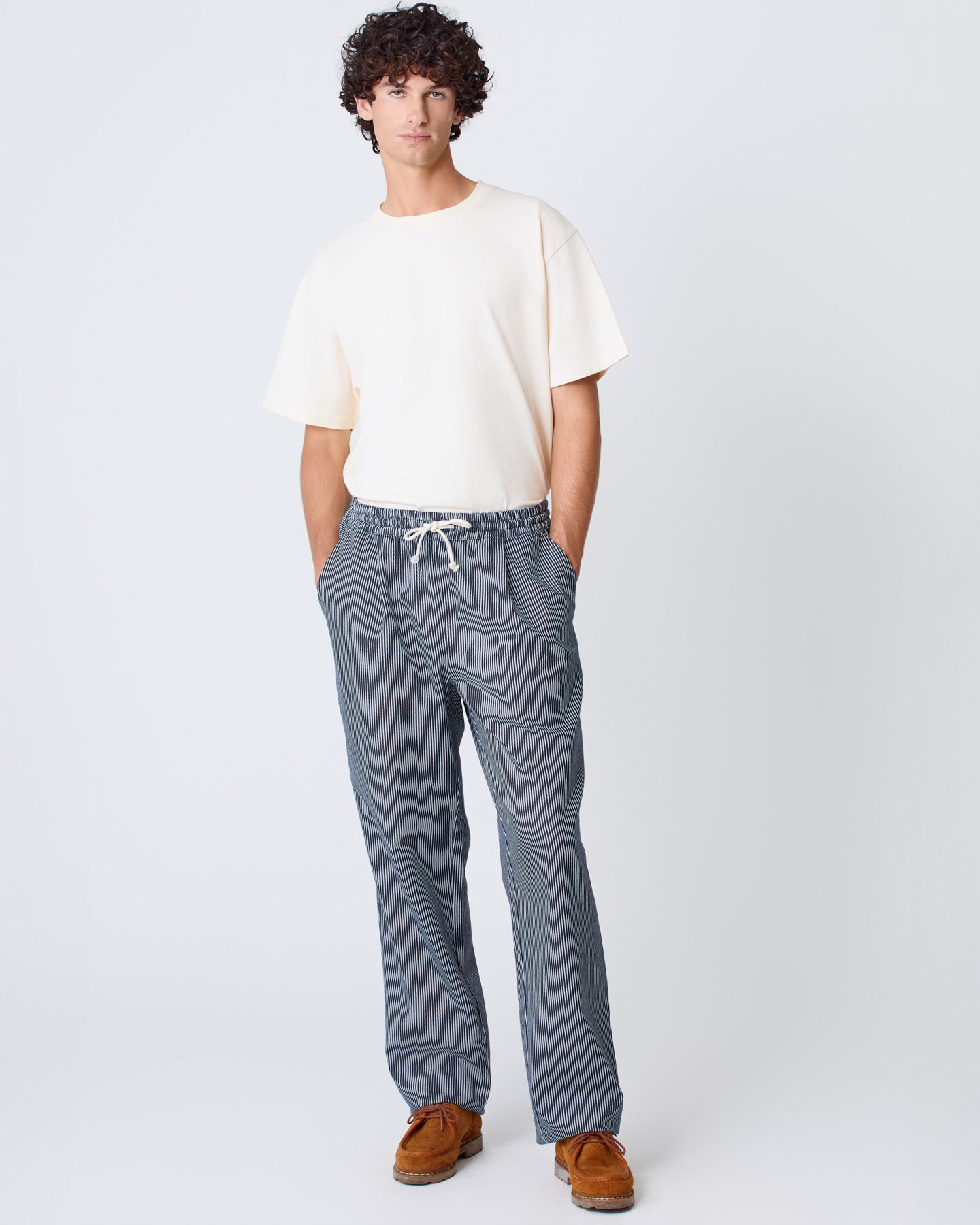 Ponte Dark Navy Stripes