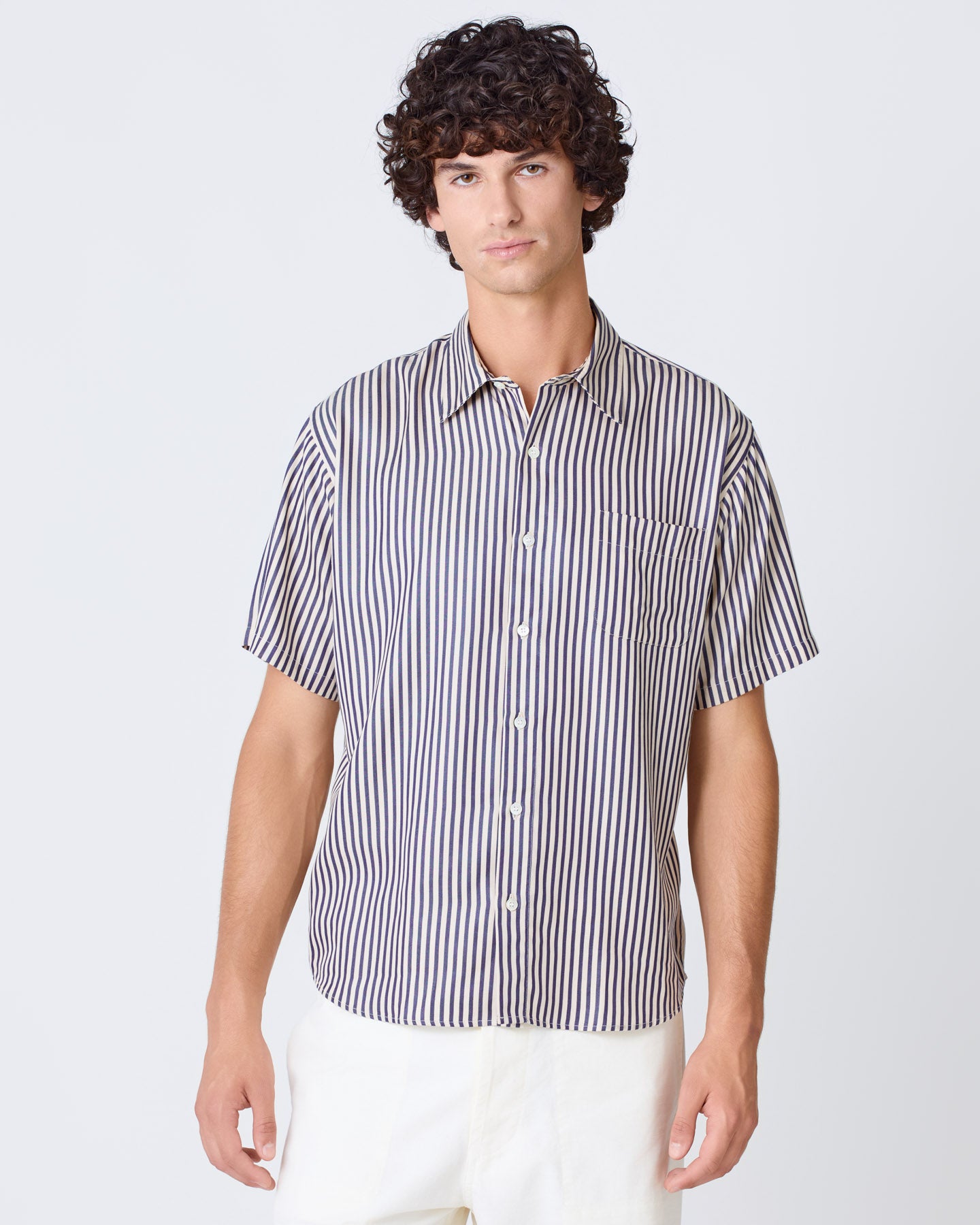 Roque Dark Navy Stripes