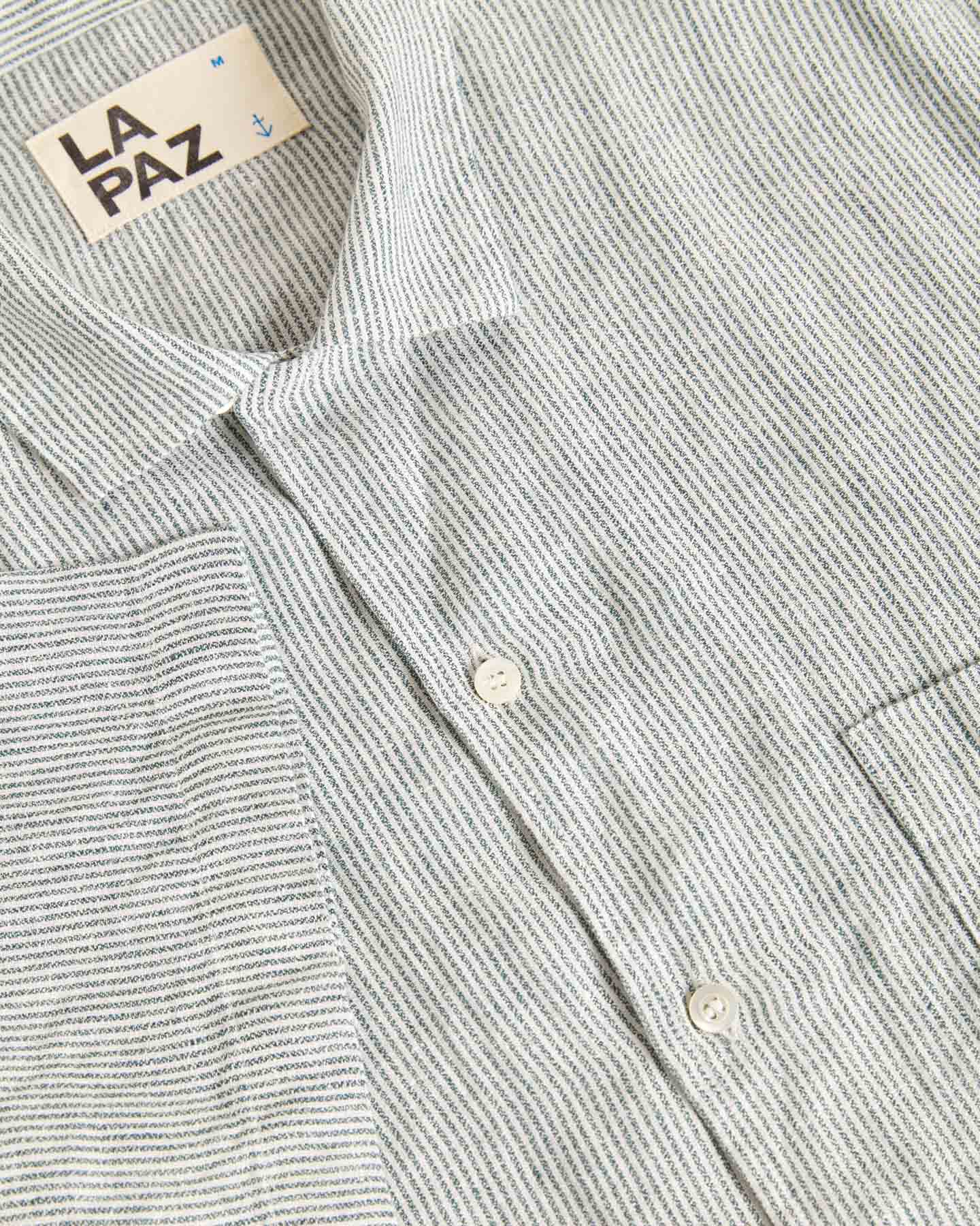 Silveira Green Stripes Linen