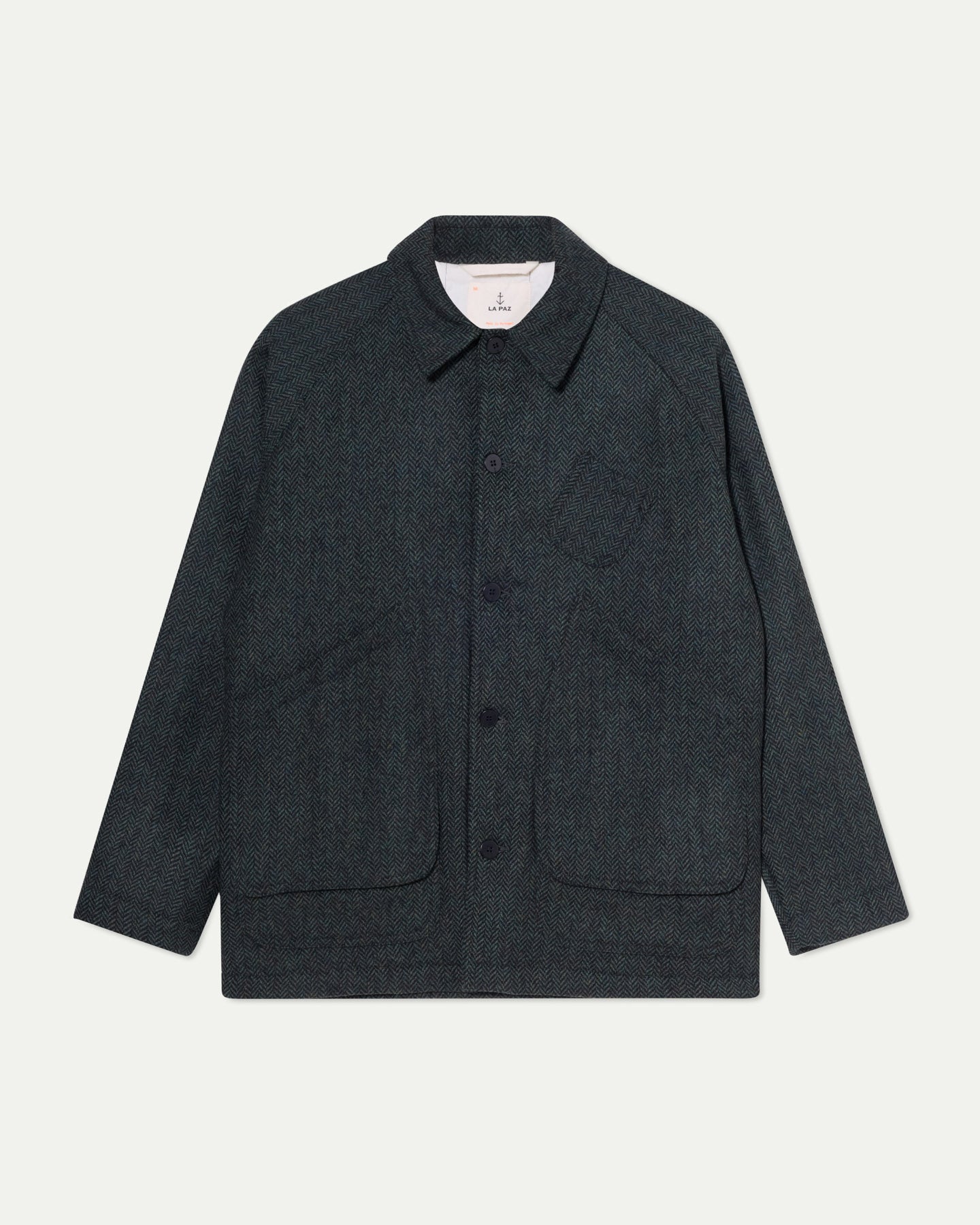 Mantero Green Herringbone