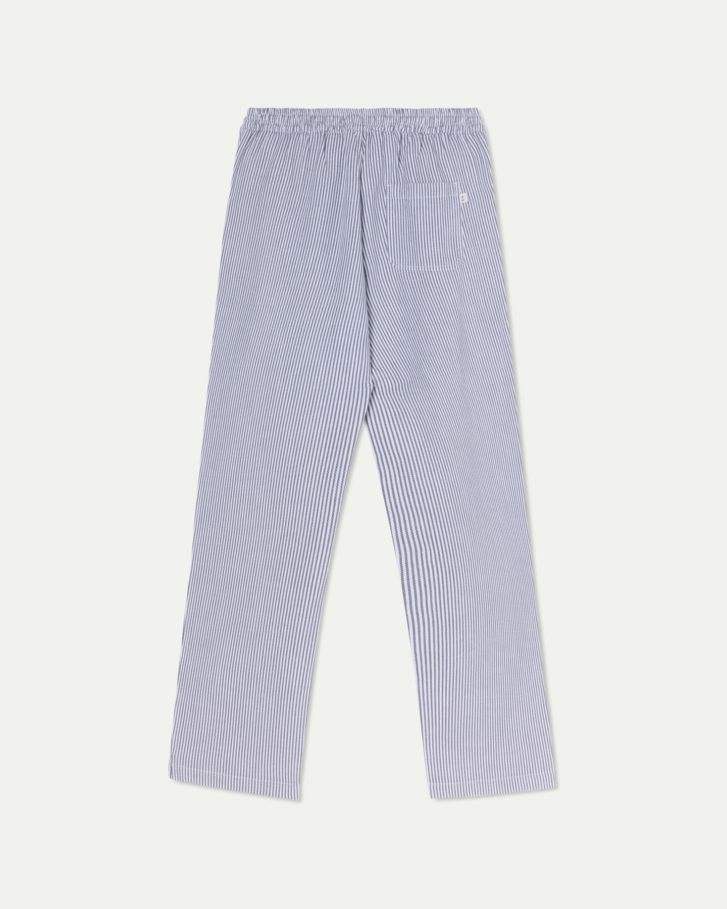 Ponte Smoked Pearl Stripes