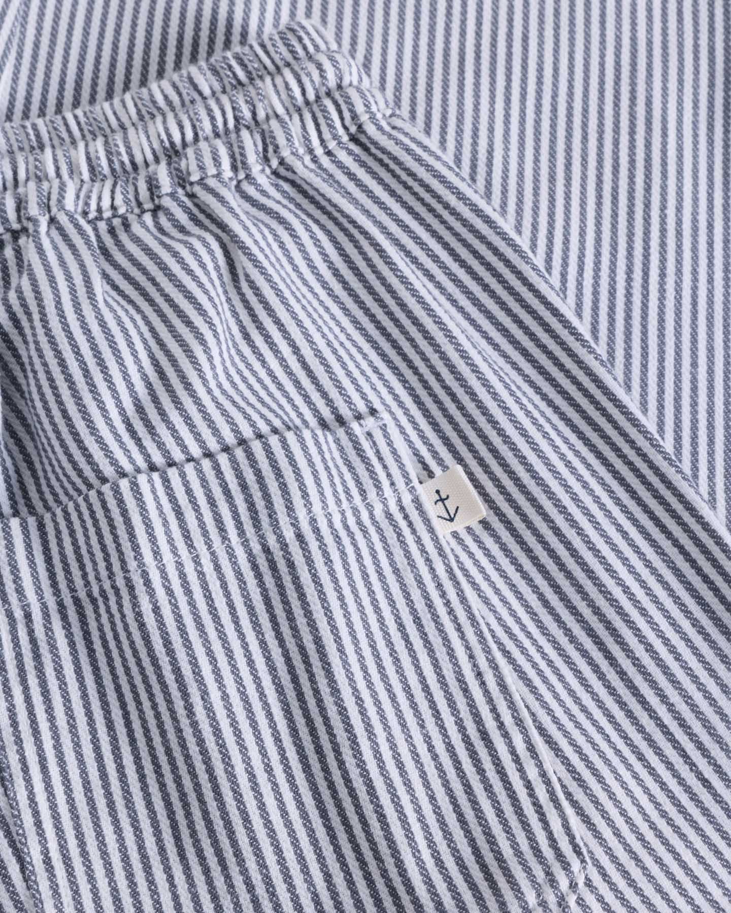 Ponte Smoked Pearl Stripes